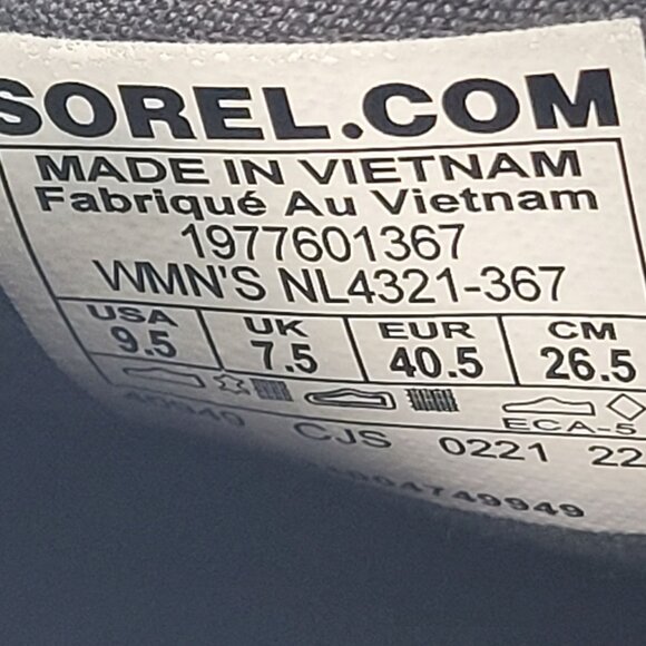 Sorel Emelie II Women's Gray Chelsea Boots NL4321-367 US Size 9.5 - Picture 9 of 9